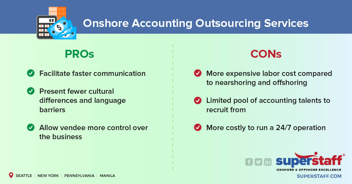 Onshore Accounting Outsourcing Services Pros and Cons
