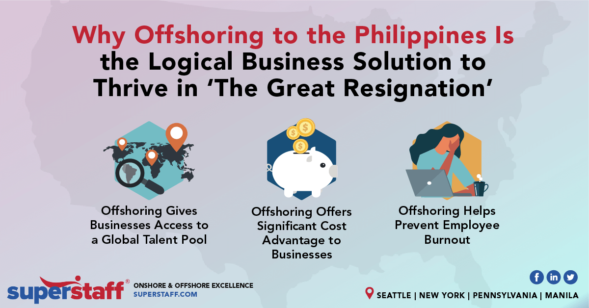 why offshoring to the philippines is the logical business solution Logical Business Solution to Thrive in The Great Resignation