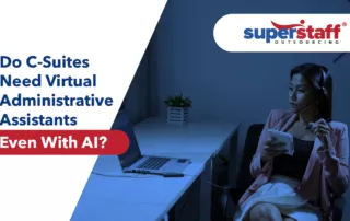 Virtual administrative assistants from SuperStaff received training on how to best use AI tools.