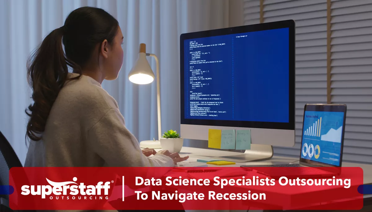 A SuperStaff agent attends to tasks involving data science specialists outsourcing.