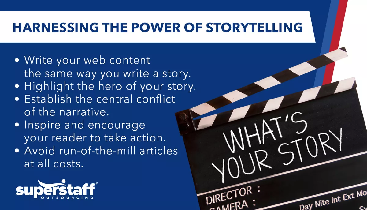 Harnessing the power of storytelling for business content writing.