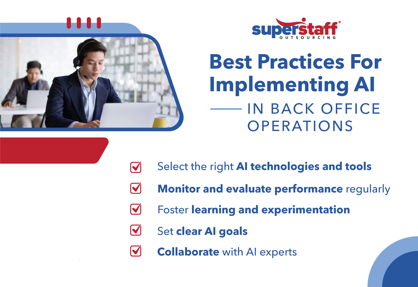 best practices for implementing ai, infographic