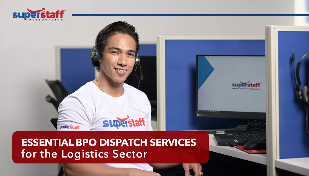 An agent attends to SuperStaff clients for BPO dispatch services.