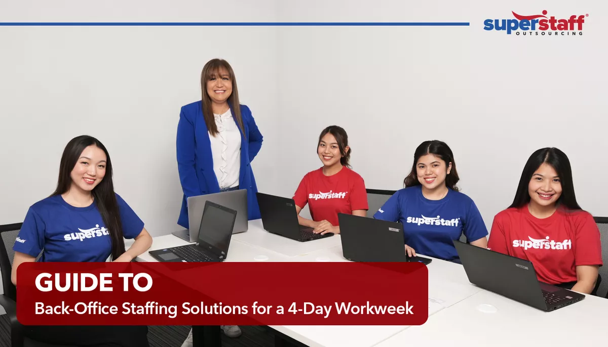 SuperStaff agents attend to clients for back office staffing solutions.