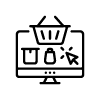 A Computer Monitor with Shopping Basket