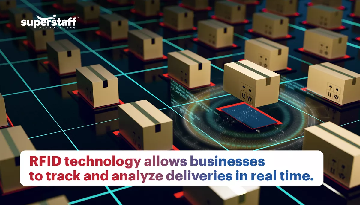 An image shows how real time analytics is crucial for the logistics sector.