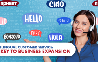 multilingual customer service, business expansion, banner
