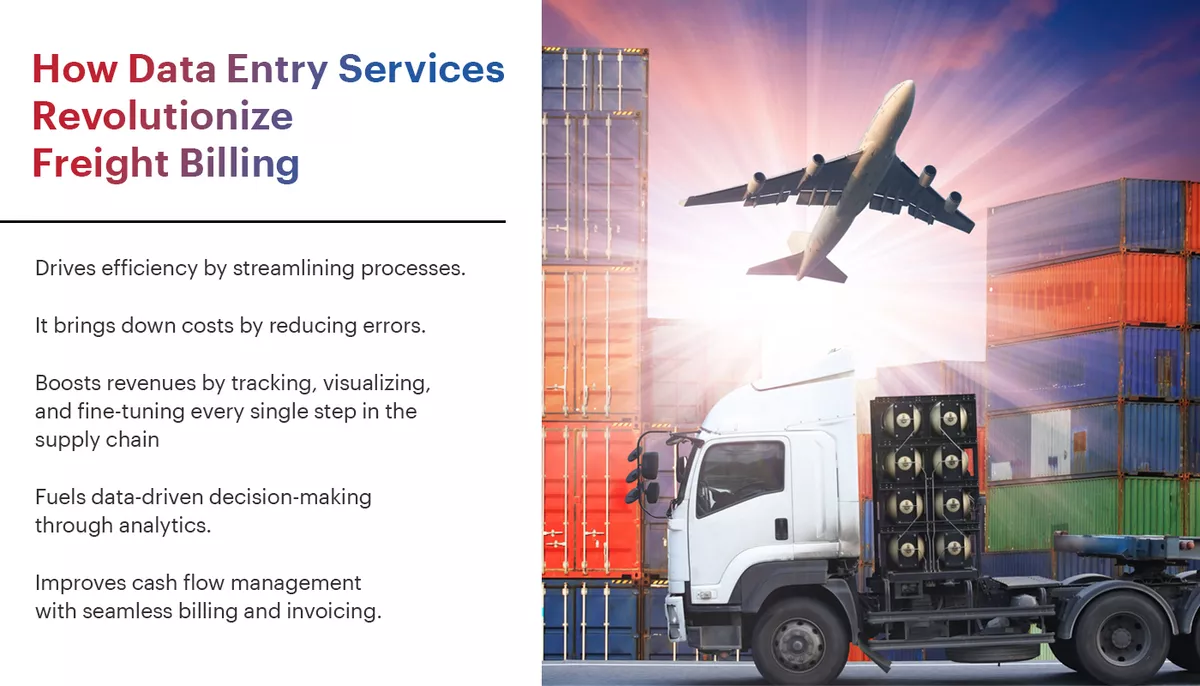 An infographic explaining how data entry services is revolutionizing the freight billing industry.