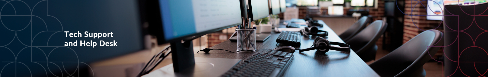 Tech Support and Health Desk Banner