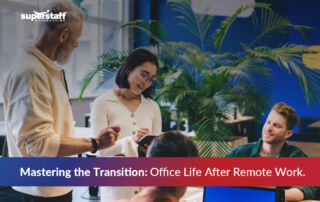 An infographic on the transition to remote work.