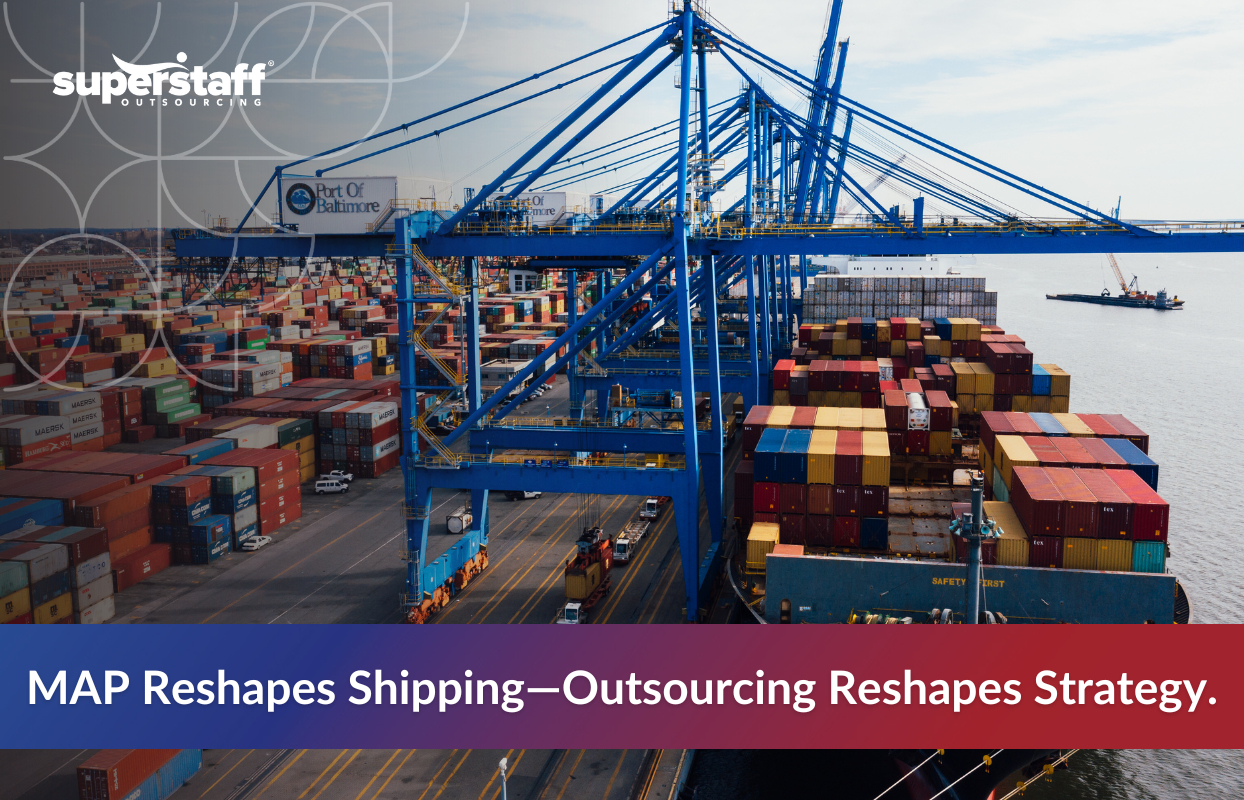 Shipping dock with packages shows outsourcing's new role