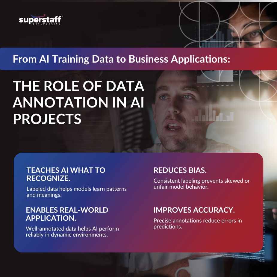 AI training data infographic showing role of annotation