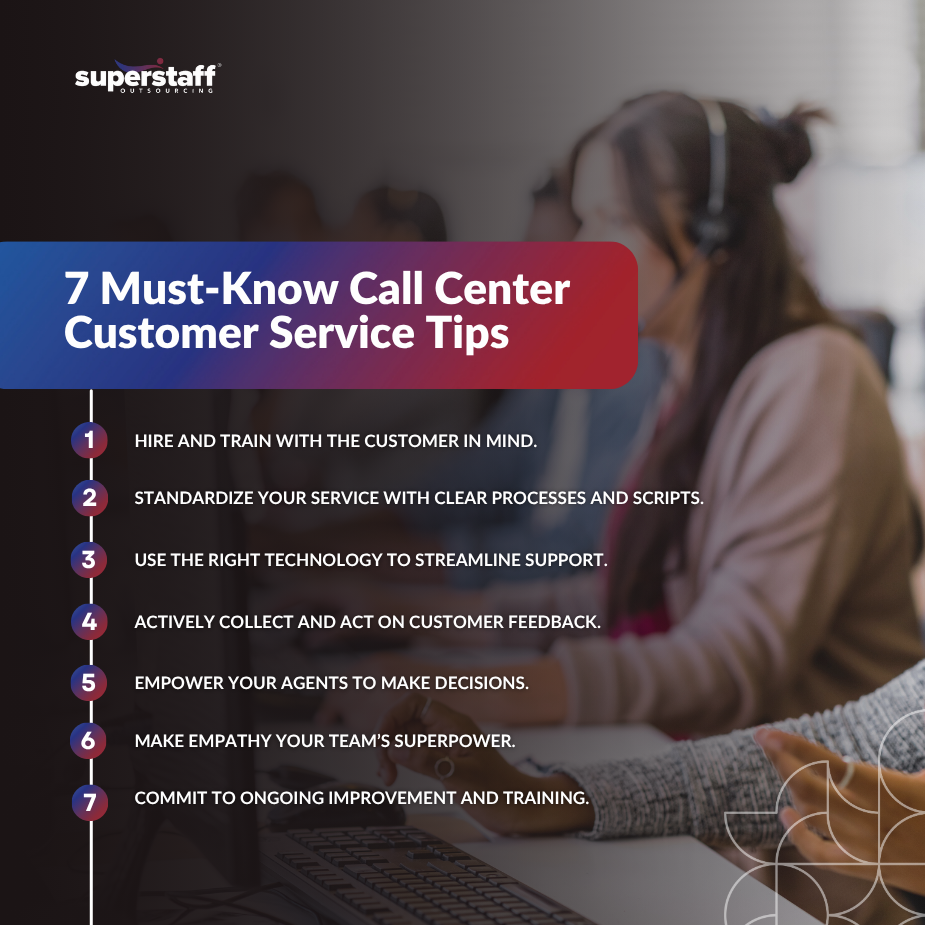 Call center customer service tips for better support