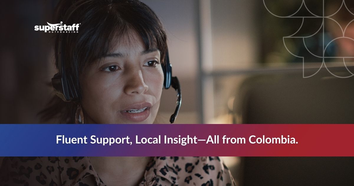 Colombian call center agent delivering multilingual customer experience