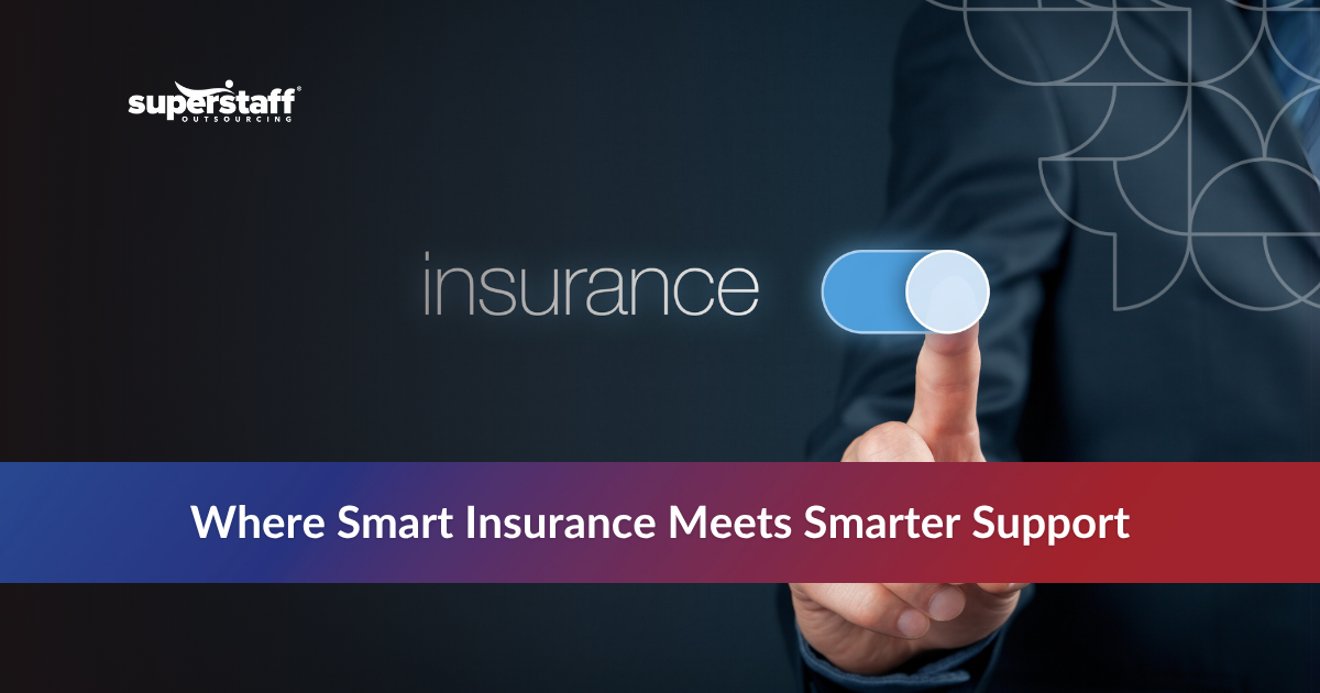 Man turning on insurance icon with “Smarter Support” text