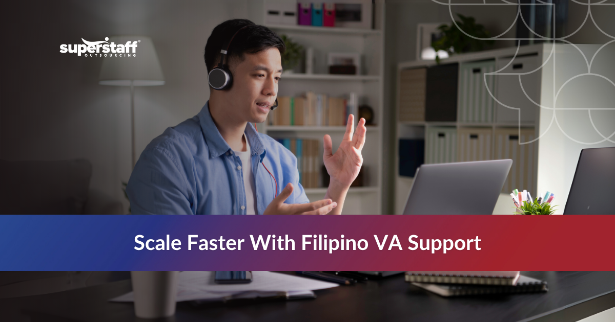 Virtual Assistants for Business Growth_Featured Remote Filipino customer service virtual assistant speaking with a client during an online support session.