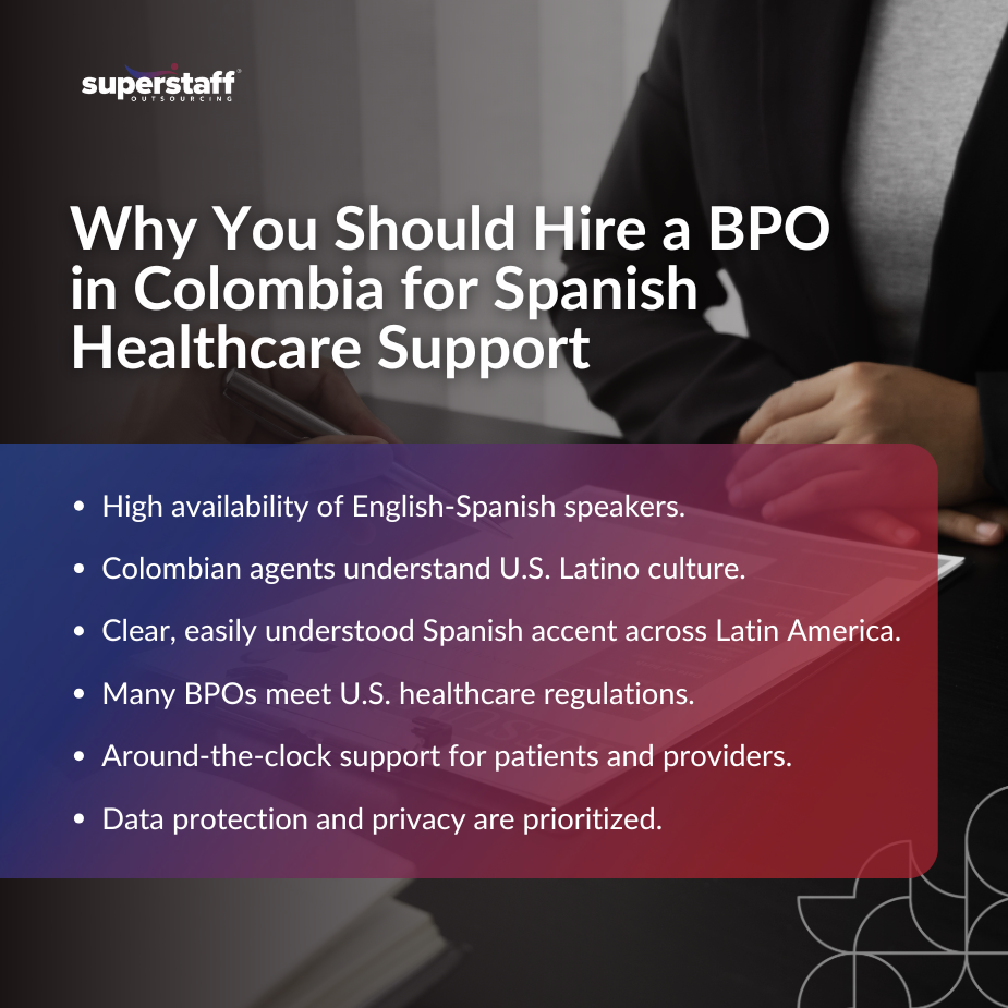 BPO in Colombia team collaborating in a modern office