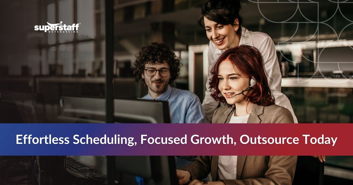 Tech support outsourcing BPO team collaborating