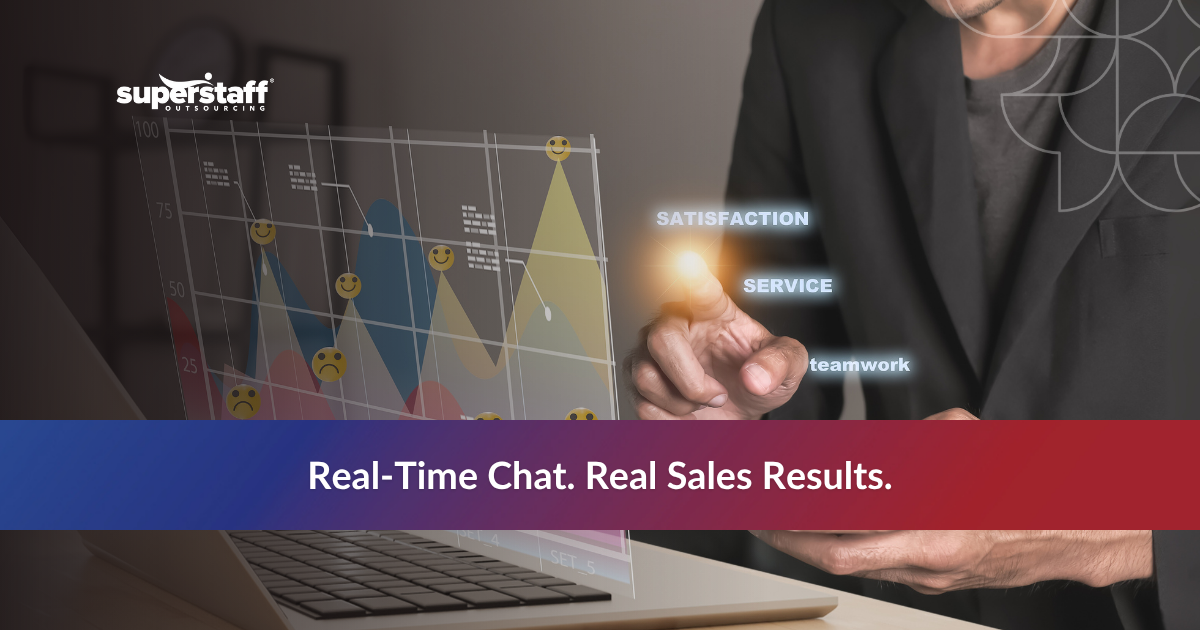 Icons representing ecommerce live chat features such as support agents, and global access.