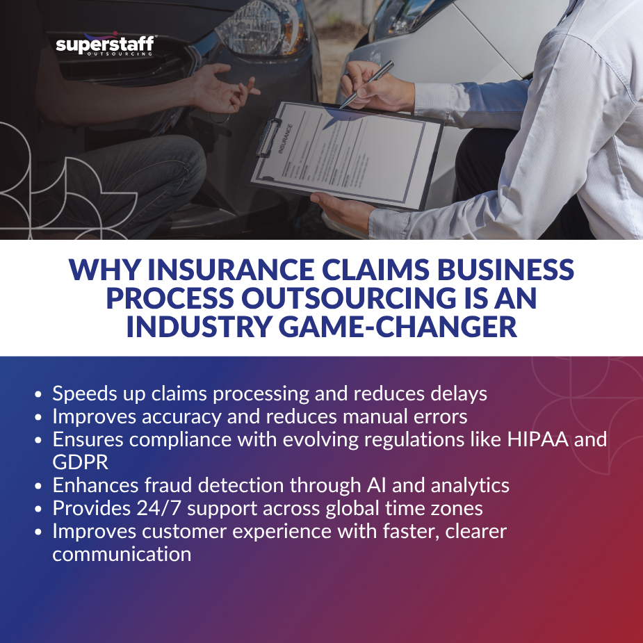 Person reviewing an insurance claim form, highlighting the benefits of insurance claims business process outsourcing.