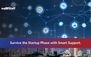 Customer support icons representing integrated service solutions for startups