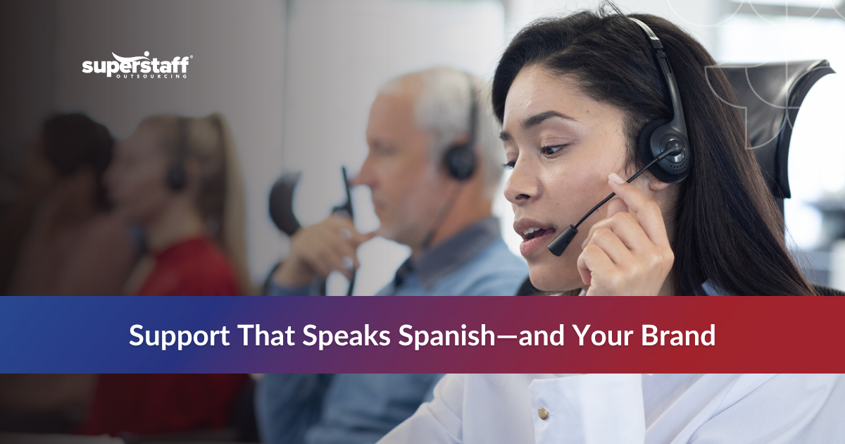 Spanish customer support agents working in a call center