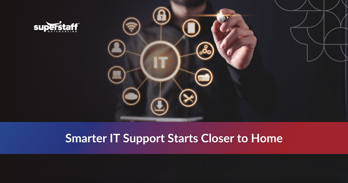 Comparison of nearshore IT services and offshore options, highlighting benefits like faster updates and stronger collaboration.