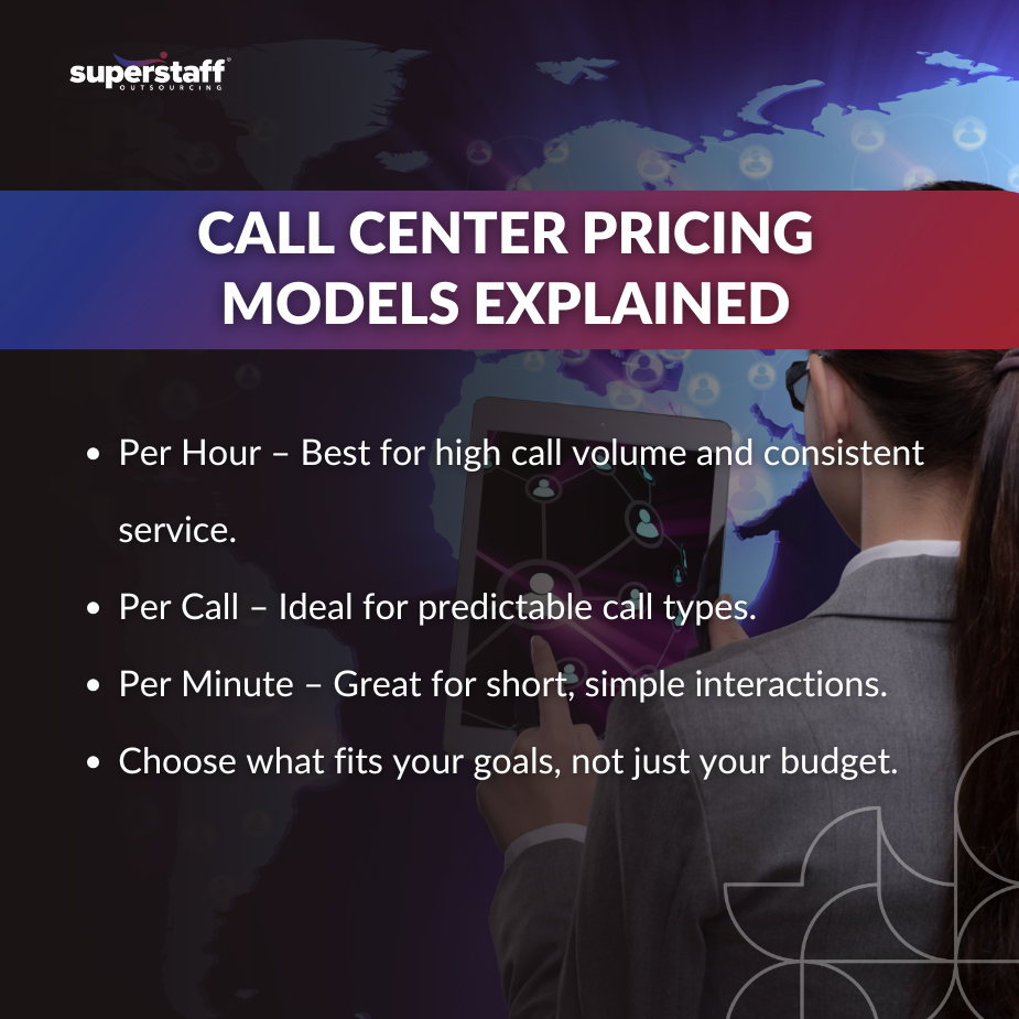 Globe icon symbolizing global connections for call center pricing services