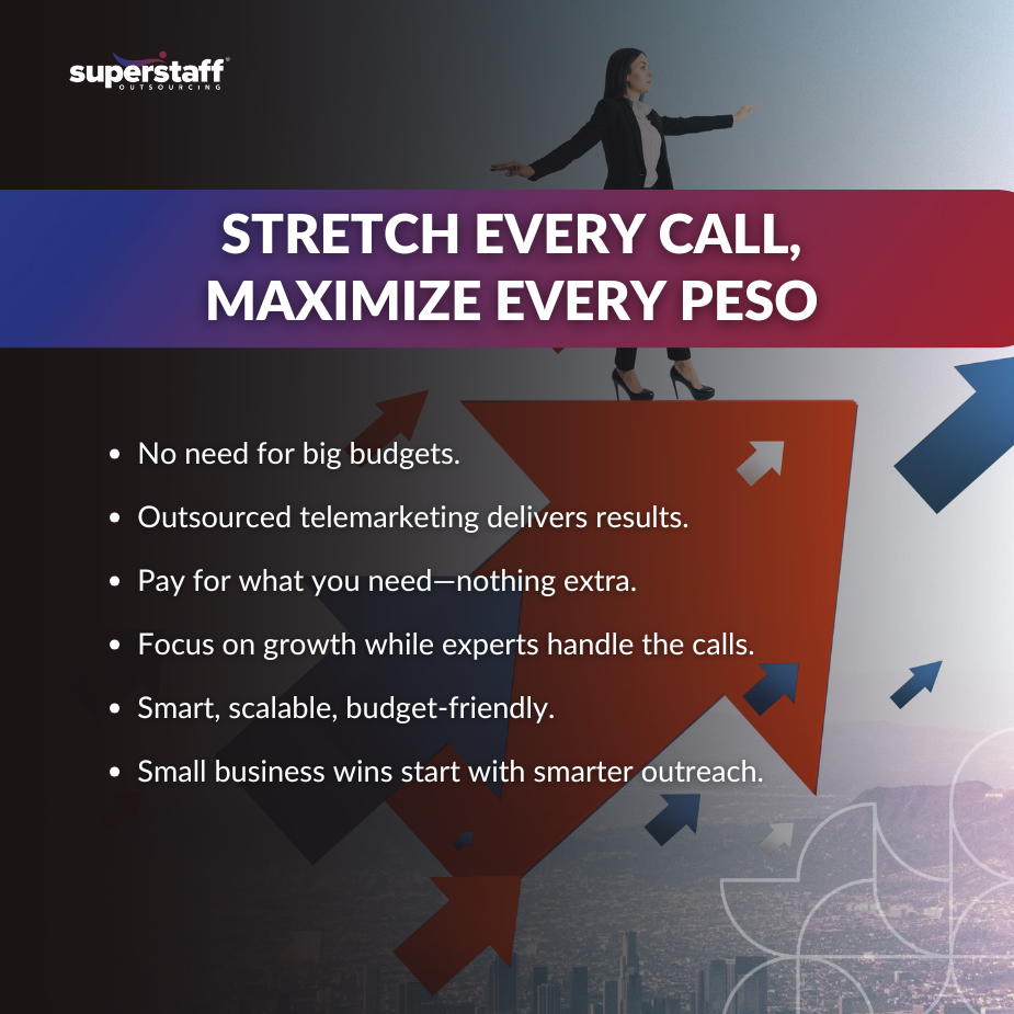 Woman celebrating success on a graph, highlighting telemarketing services for small businesses that boost outreach and growth.