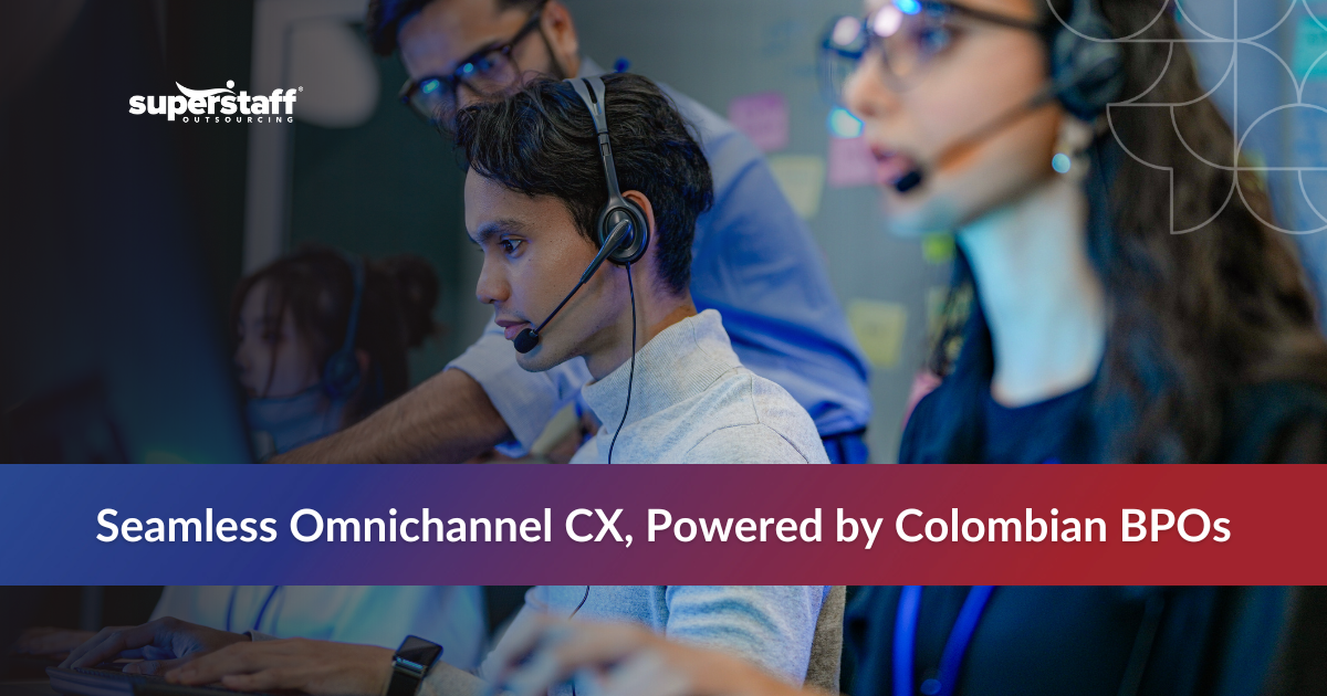 Agents in the Colombia BPO industry providing omnichannel Spanish customer support for global companies.