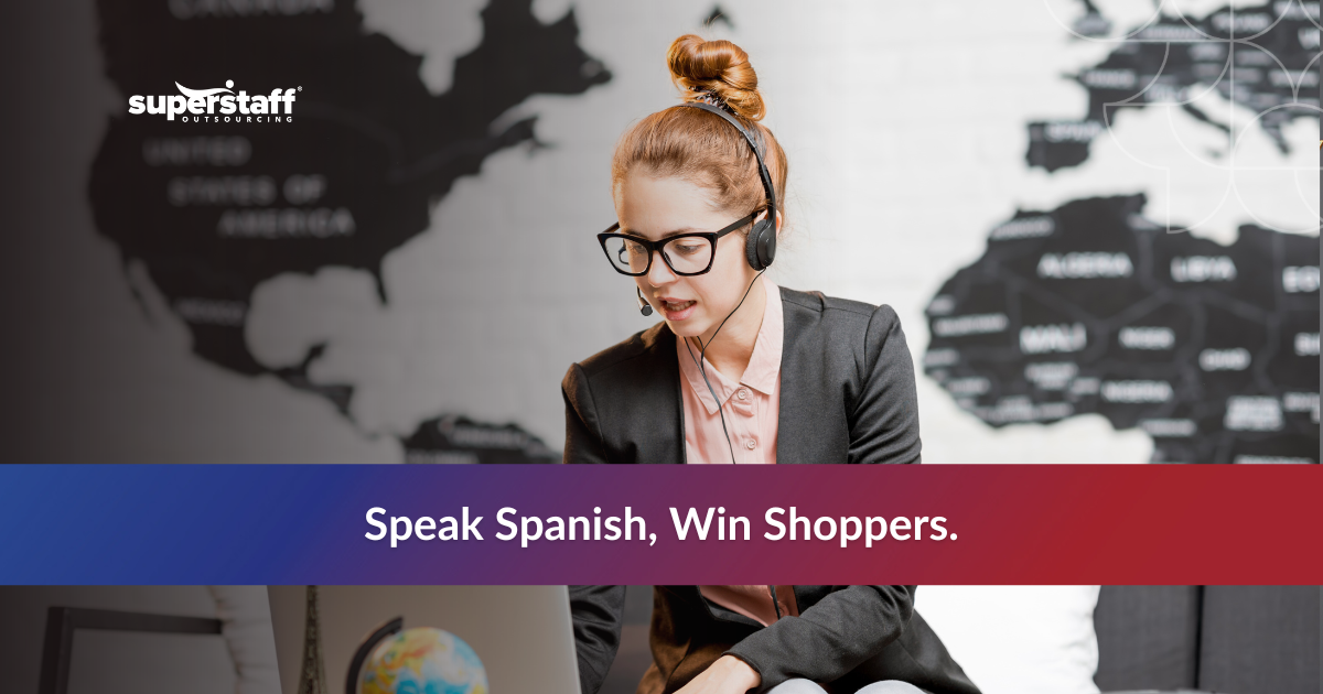 Retail staff providing Spanish speaking customer service to engage and support Latino shoppers.
