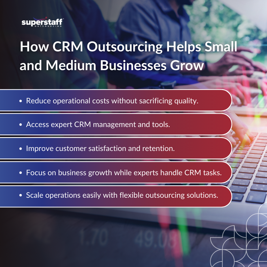 Team delivering CRM outsourcing services to SMEs