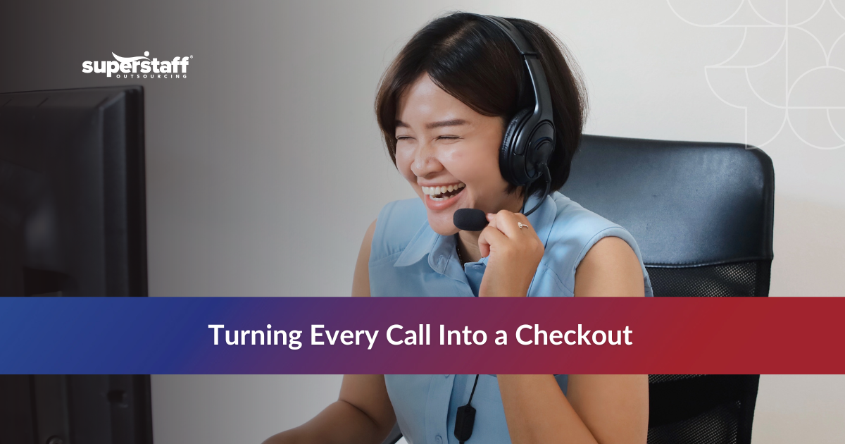 Agents working at an order taking call center in the Philippines